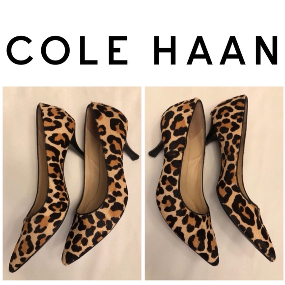 Cole Haan Shoes - Nike Air Cole Haan Heels Leopard Print Pony Hair
